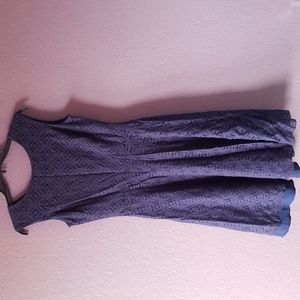 Navy Blue Lace Dress by Alex Marie